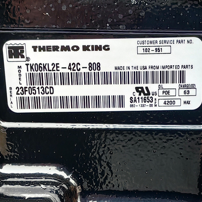 1020951 Máy nén cuộn 6hp Với cảm biến nhiệt độ Ut800/Ut1200 Thermo King Chiếc xe tải