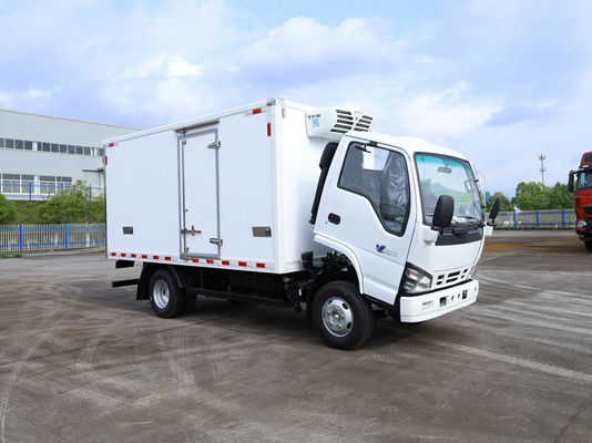 QINGLING ISUZU KV100 100P Xe tải lạnh Cho thực phẩm Thịt Cá vận chuyển NKR Tủ đông 5 tấn THERMO KING RV380 Tủ lạnh