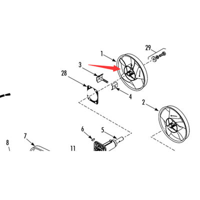 Mô hình 781307/781306 Thermo King T-880Pro cánh quạt máy bay bay hơi gốc, màu trắng / đen