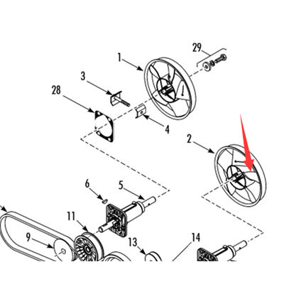 Mô hình 781307/781306 Thermo King T-880Pro cánh quạt máy bay bay hơi gốc, màu trắng / đen