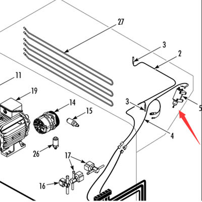 442823 Động cơ van xả đá nguyên bản Thermo King T-880Pro