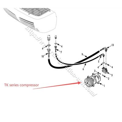 THERMO KING máy nén gốc TK15 TK16 TK21 TK31 không có dầu bên trong có sẵn cho không khí nhanh cho đơn vị làm lạnh vận chuyển