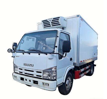 Isuzu 100p Nhật Bản Thương hiệu xe tải khung gầm với chiều dài 4,1 mét hộp lạnh với các đơn vị làm lạnh THERMO KING RV380V 4X2 Mini 3tons 2 Ton Freezer Truck làm lạnh